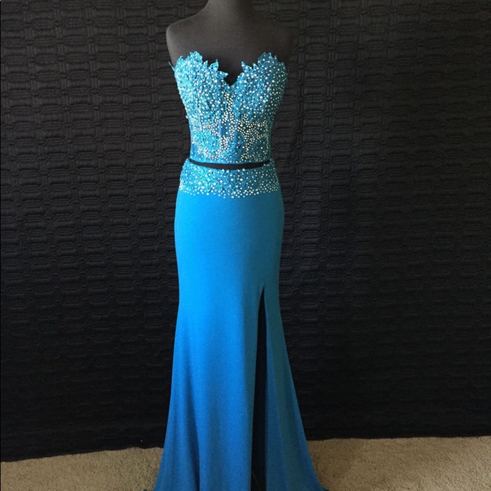 Blue Jovani Prom Dress Size 0